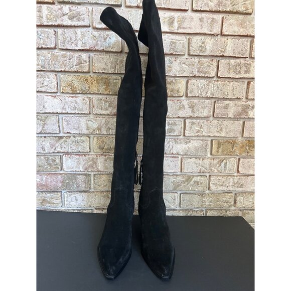 NEW Sam Edelman Julee Over the Knee black suede Boots size 8 - Picture 5 of 13